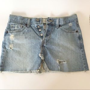 Levi’s Distressed Jean Skirt Size 3